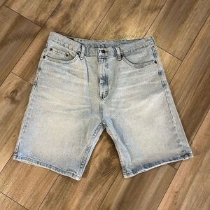 Wrangler Medium Light Wash Y2K Denim Cargo‎ Shorts Men 36